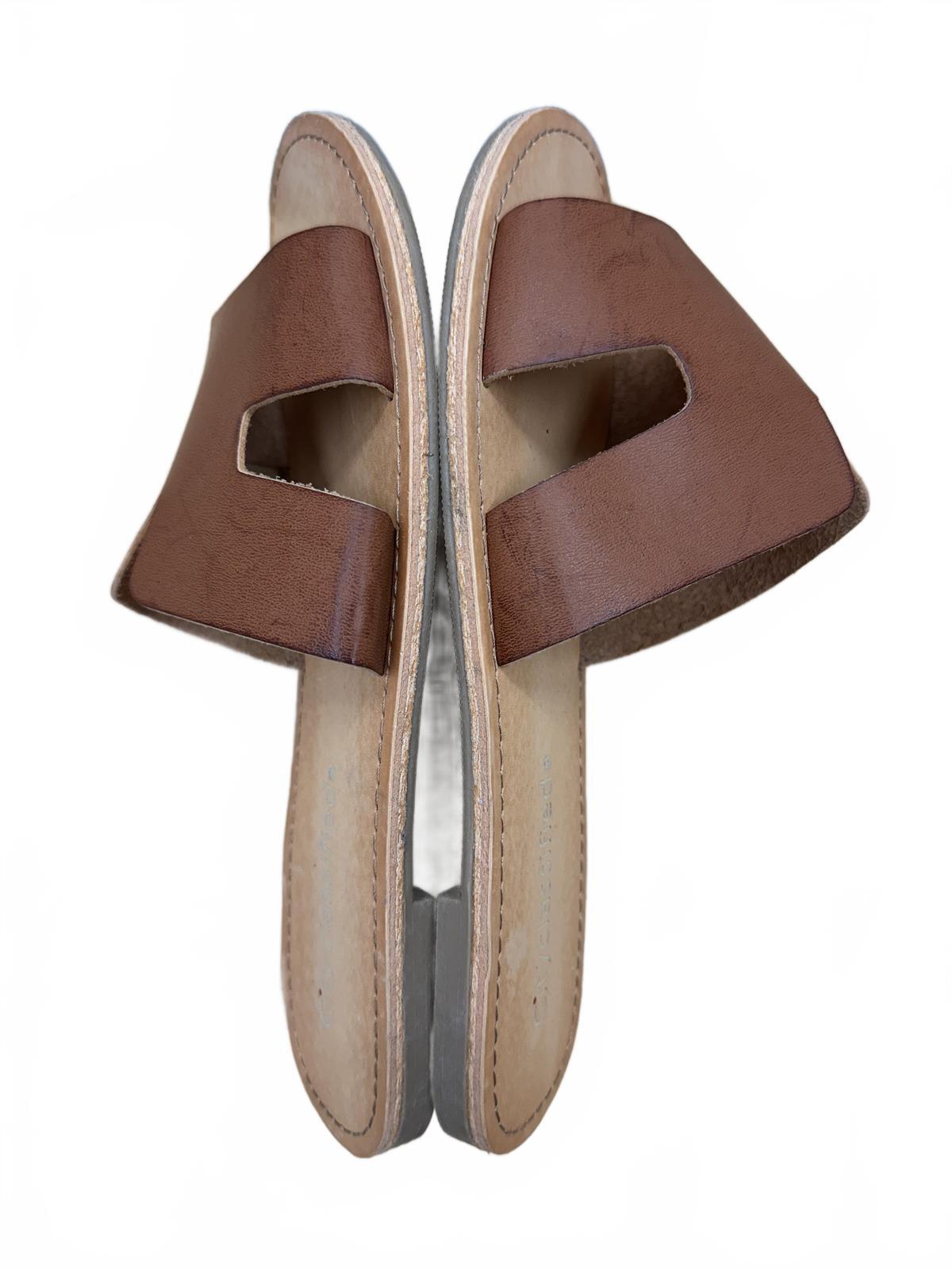 Cityclassified Brown Slide Sandals Minimalist Casual