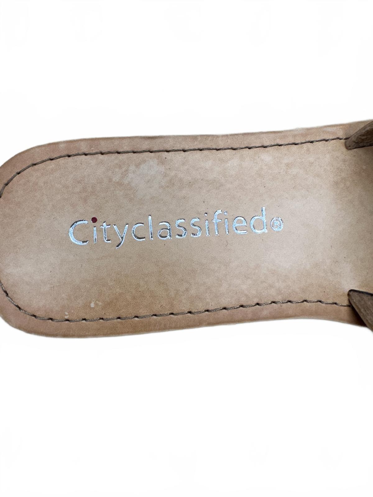 Cityclassified Brown Slide Sandals Minimalist Casual