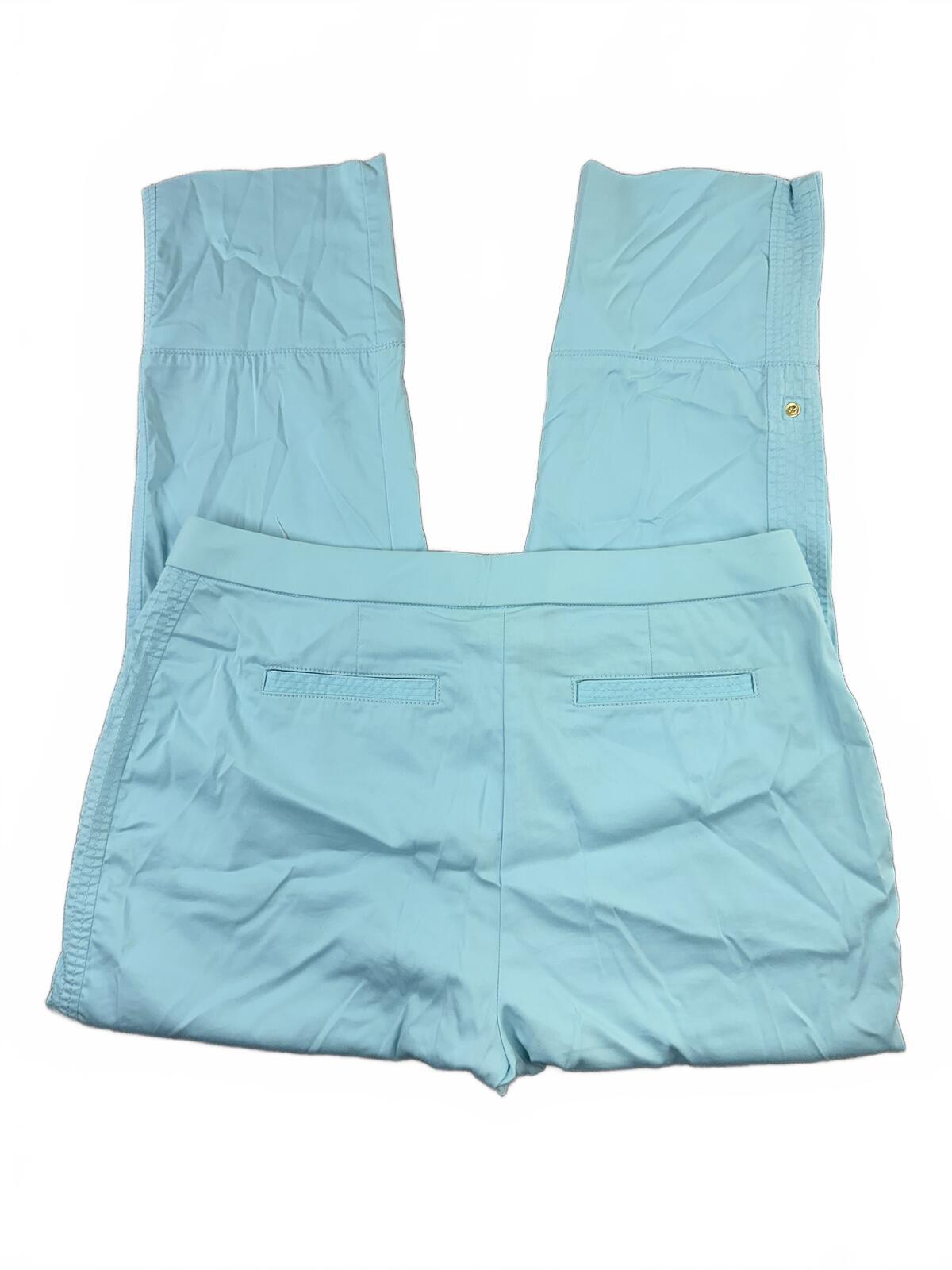 Chico's Light Blue Stretch Crop Capri Pants Y2K Athleisure Travel Ready