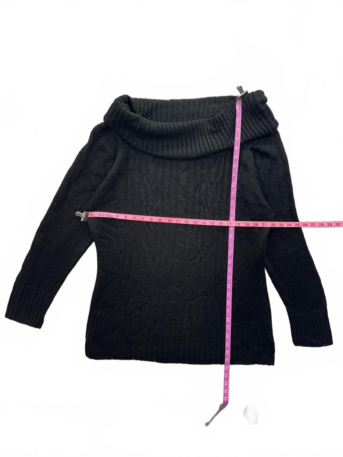 Torrid Off Shoulder Black Ribbed Knit Sweater Fashion Cozy Chic