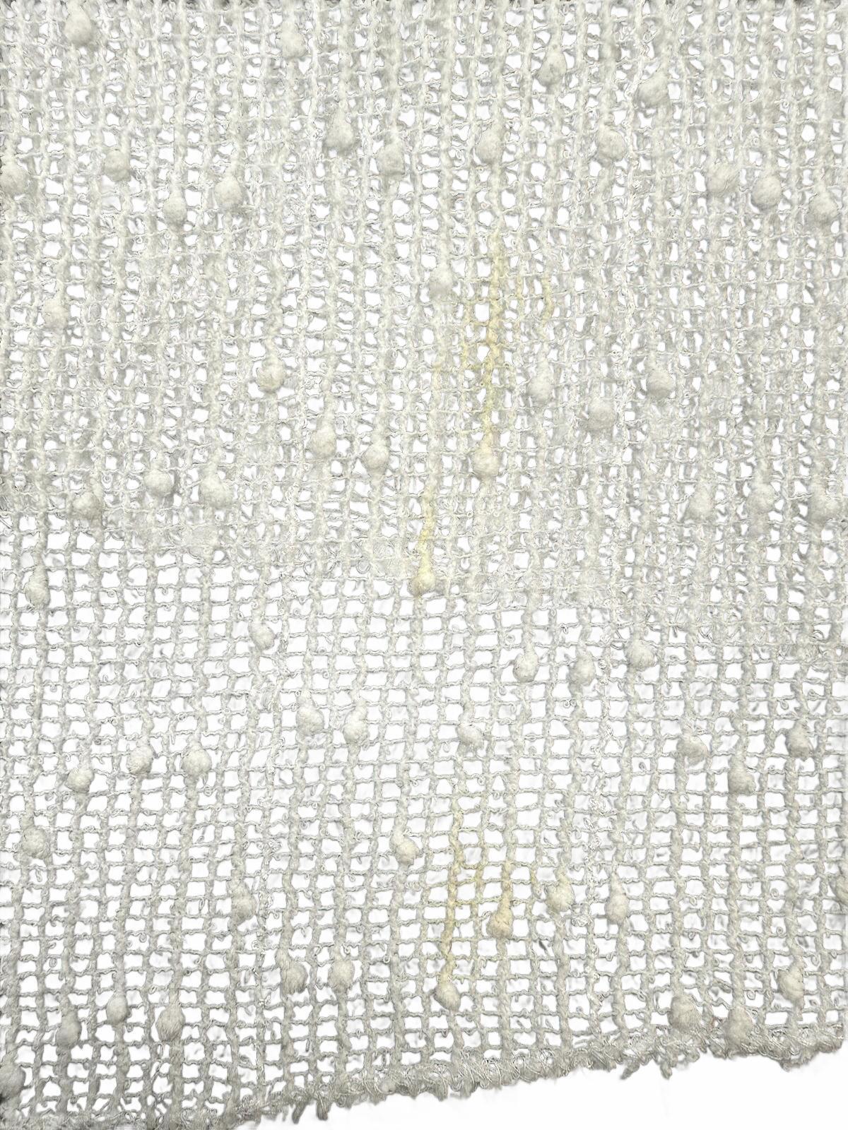 Y2K Fairycore Mesh Tank Top with Silver Sequins Sleeveless White