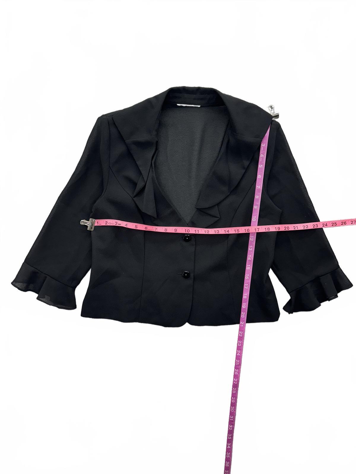 Danny & Nicole Black Two Piece Dress Suit Vintage Elegant Dress & Jacket