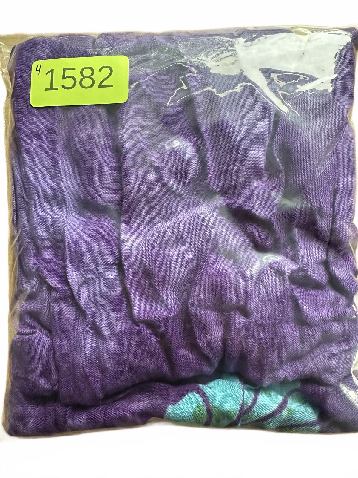 Isla Mujeres Purple Sleeveless Tropical Print Top