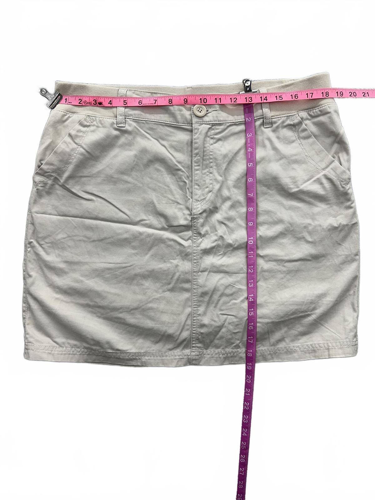 Christopher & Banks Cream Skort Casual Minimalist