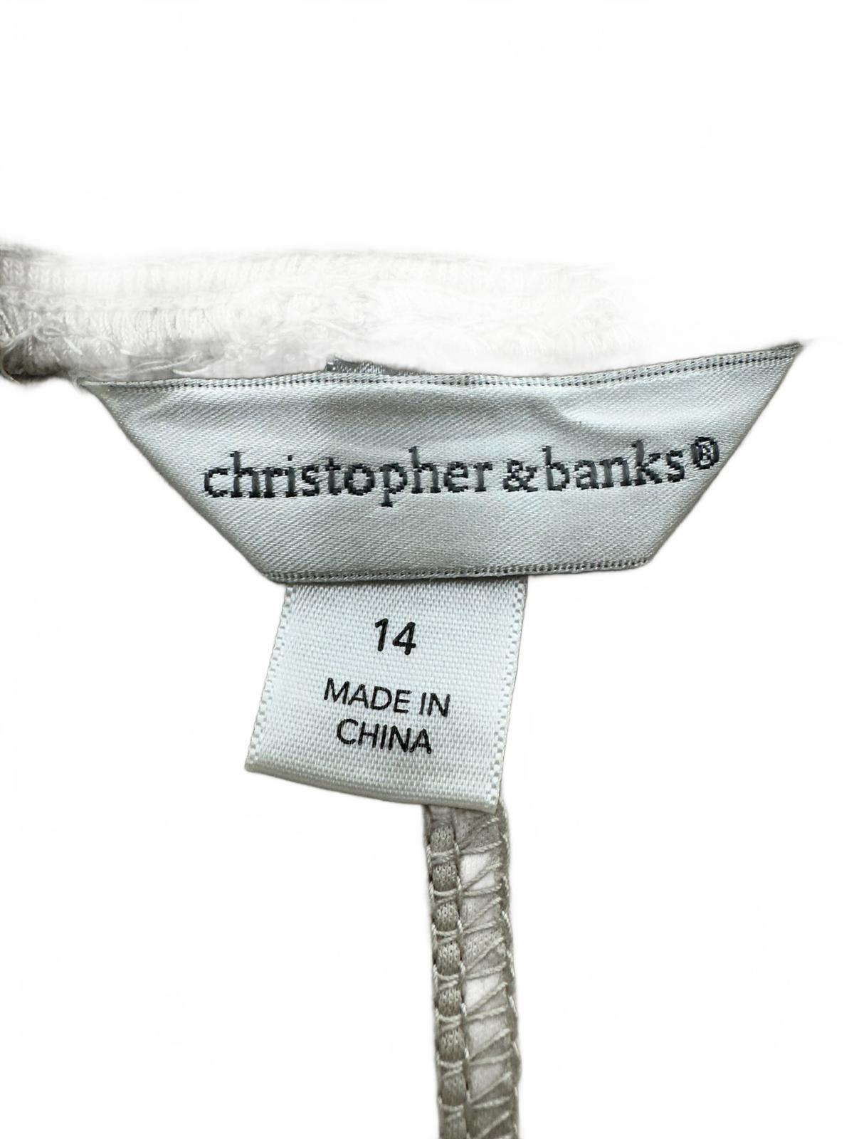 Christopher & Banks Cream Skort Casual Minimalist