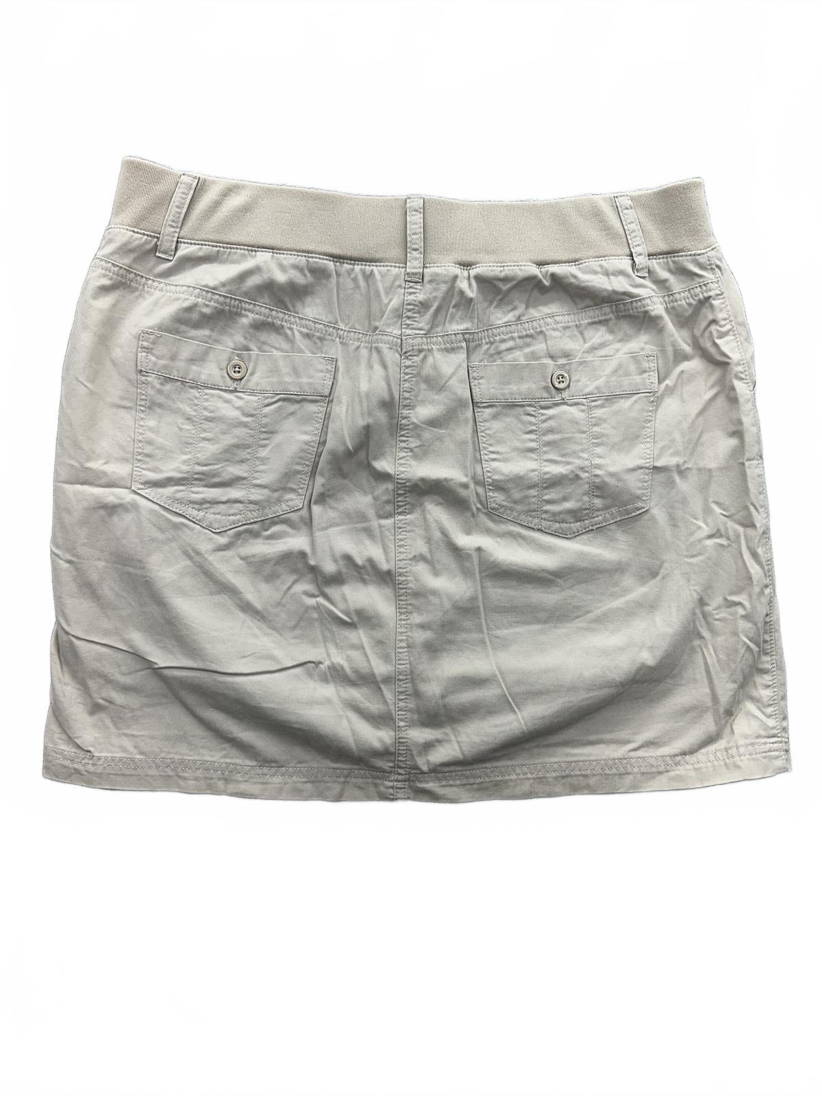 Christopher & Banks Cream Skort Casual Minimalist