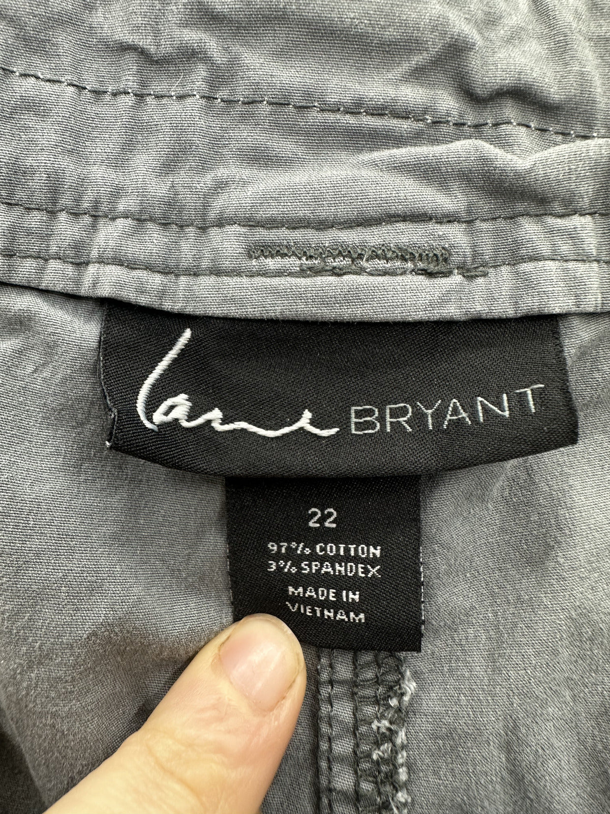 Lane Bryant Gray Cargo Shorts Comfortable Casual