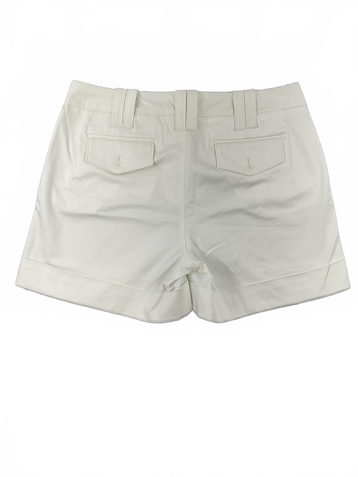 Banana Republic Martin Fit White Shorts Tailored Mid Rise