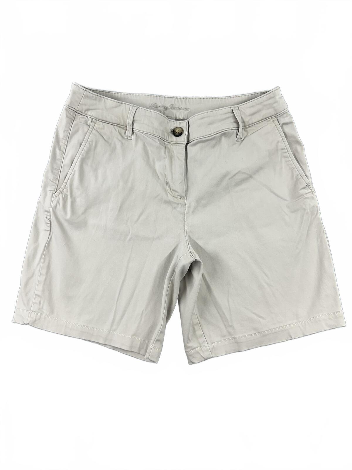 Tommy Bahama Light Khaki Tailored Shorts Y2K Preppy Casual Resortwear