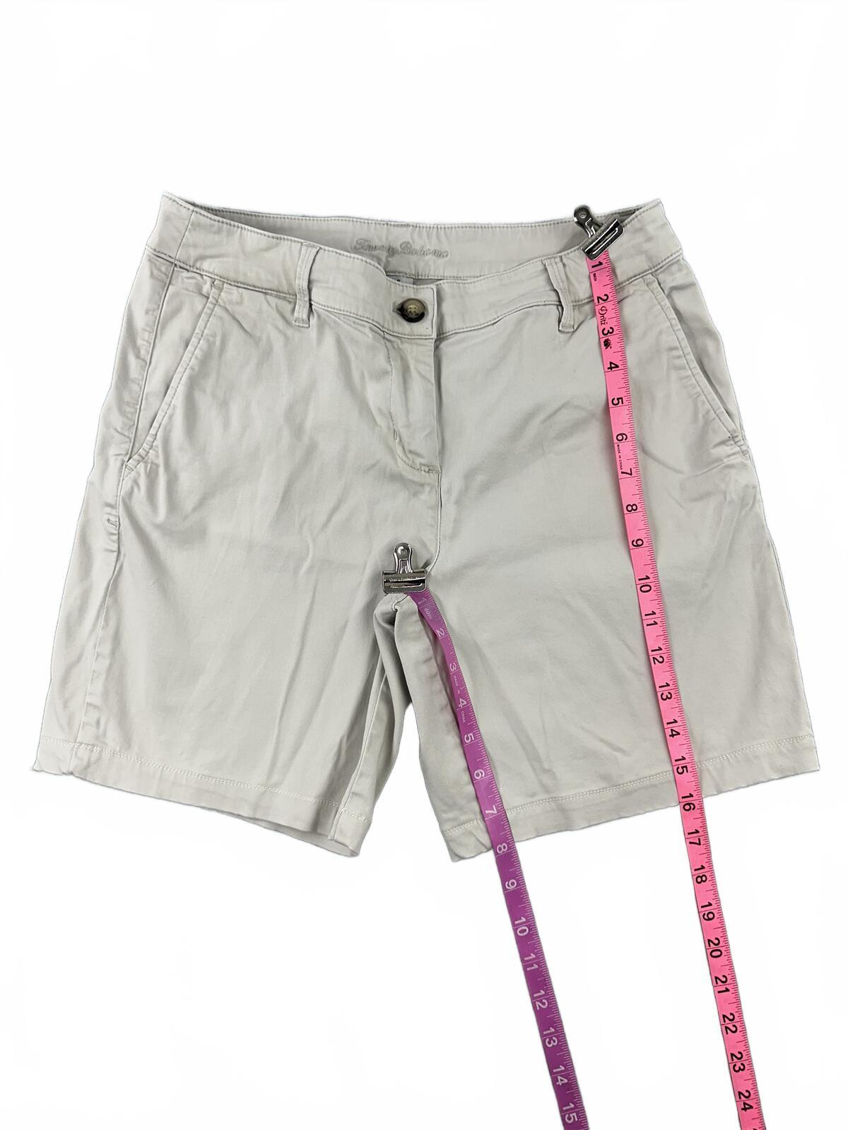 Tommy Bahama Light Khaki Tailored Shorts Y2K Preppy Casual Resortwear