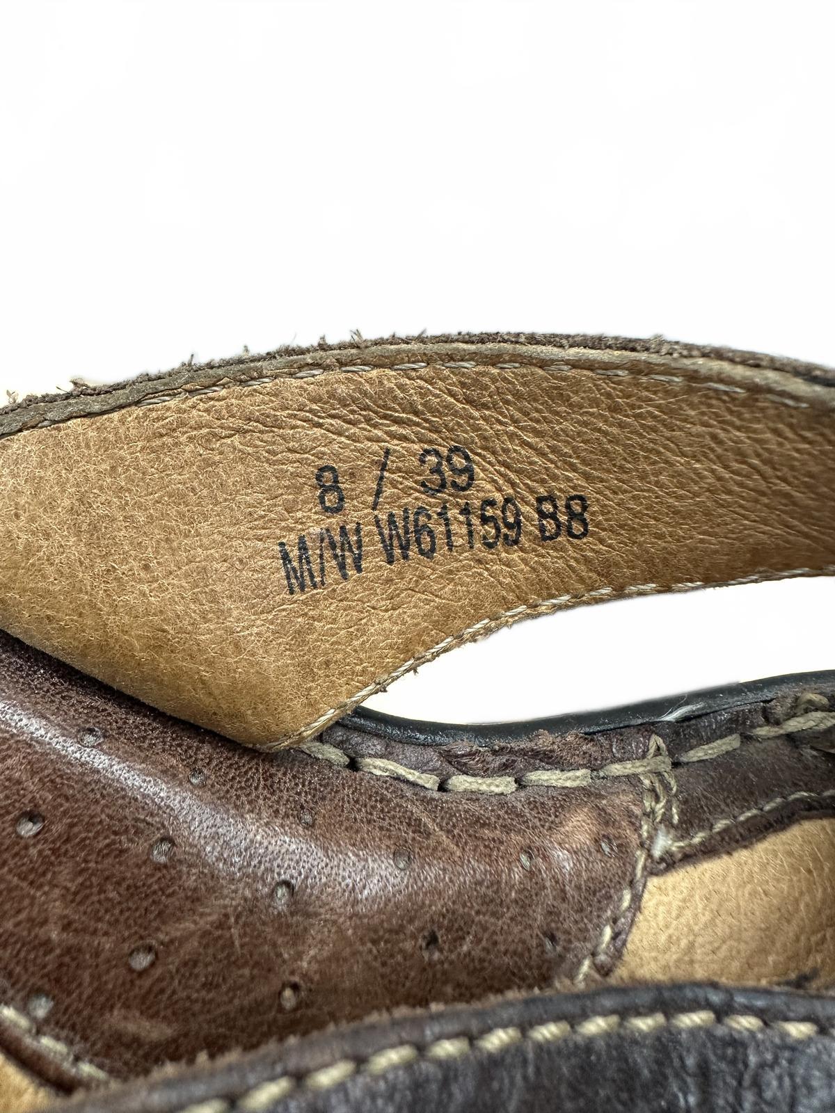 Born Brown Leather Wedge Sandals Classic Summer