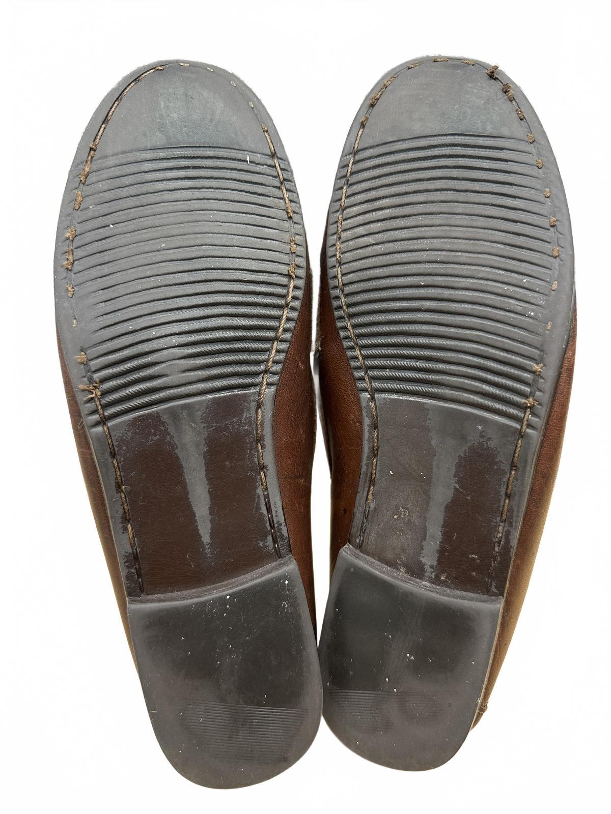 Basswood Brown Leather Loafers Classic Vintage Style Slip On Shoes