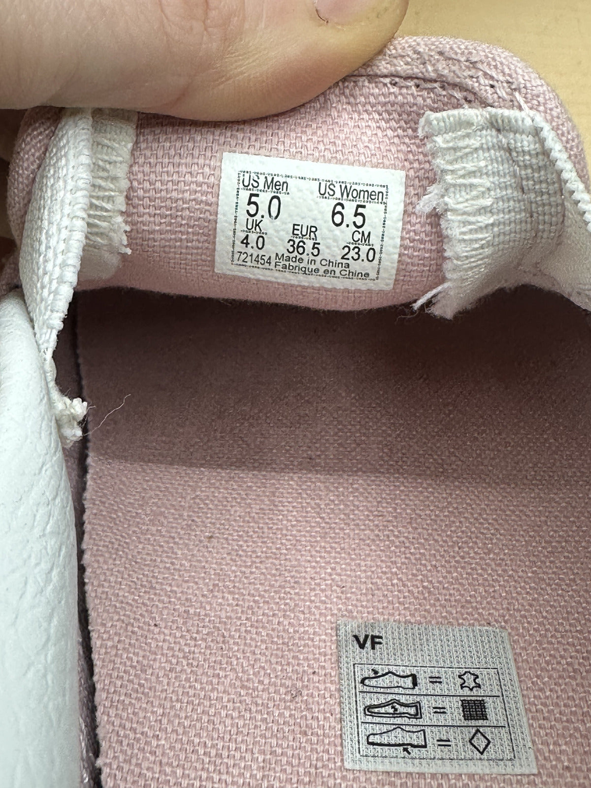 VANS Classic Slip On Sneakers Soft Pink Perforated Suede