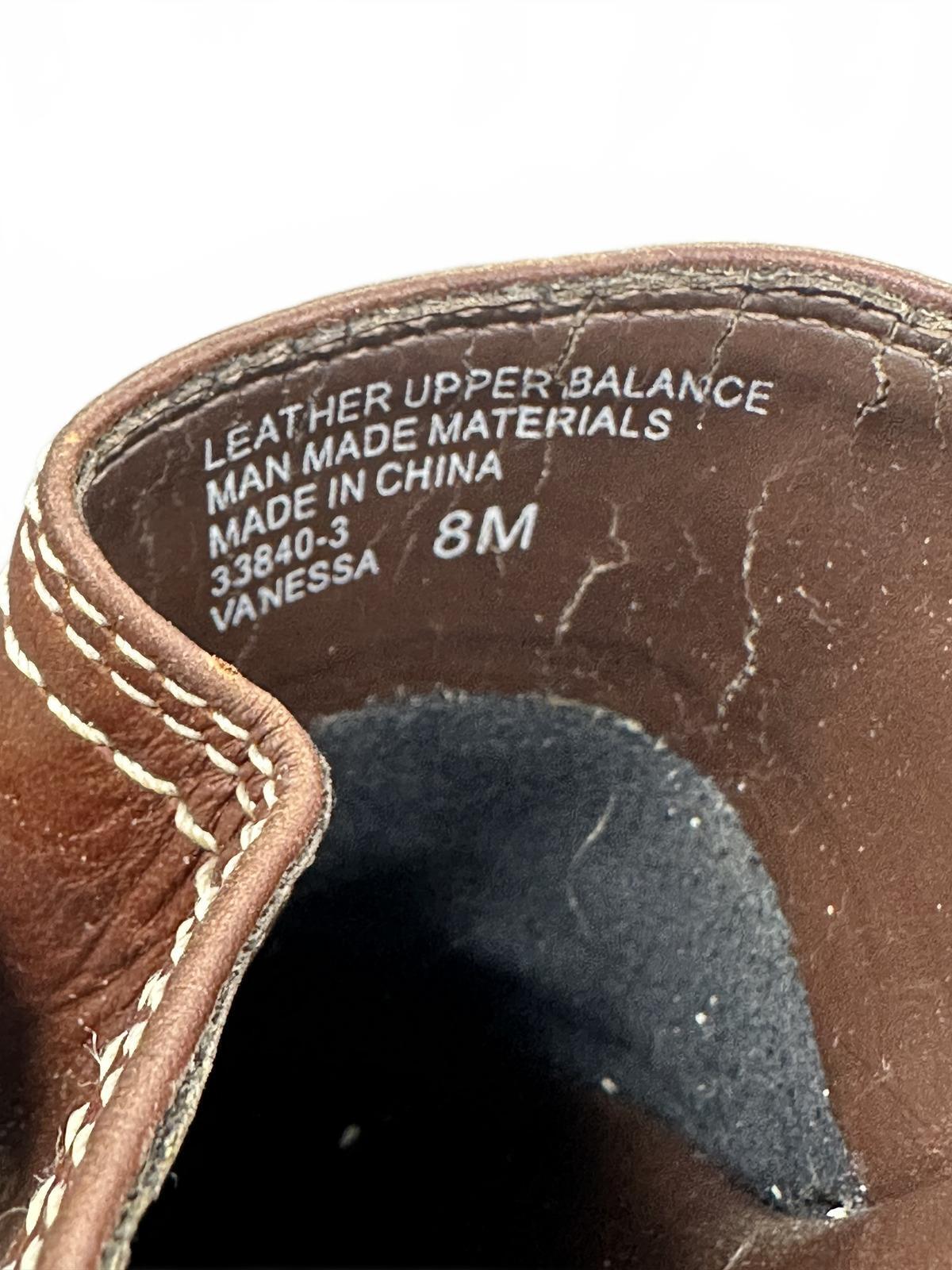 Etienne Aignar Brown Leather Clog Mules Vintage Boho Wooden Wedge Shoes