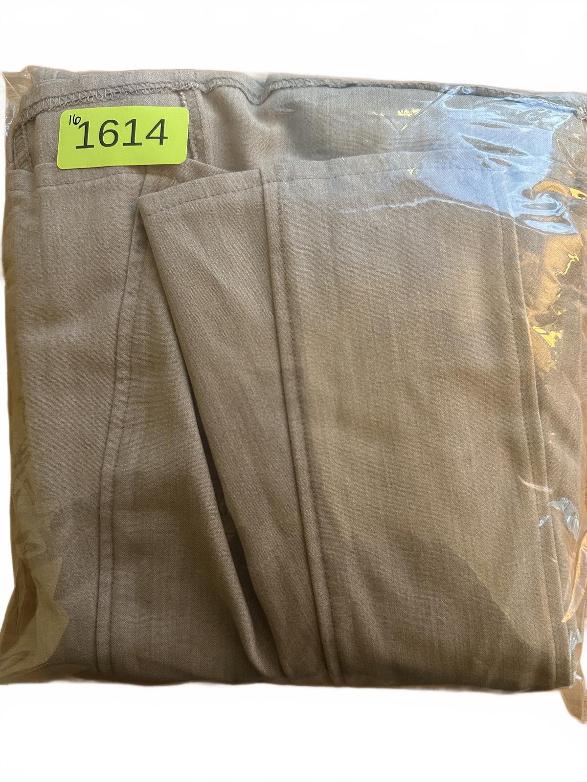 dressbarn Beige Flared Midi Skirt Classic Casual Chic Everyday Wear