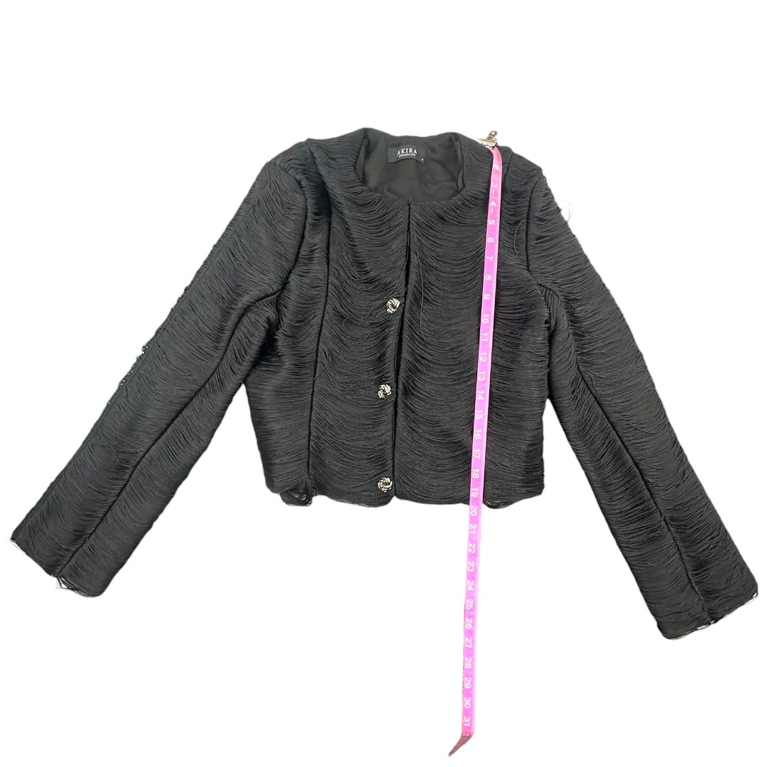 AKIRA String Along Fringe Detail Blazer
