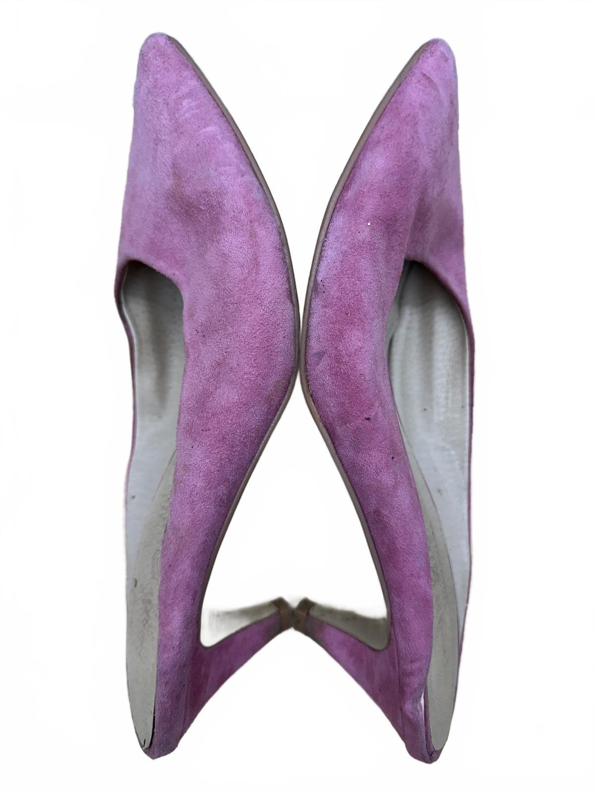 Chinese Laundry Pink Suede Kitten Heel Mules