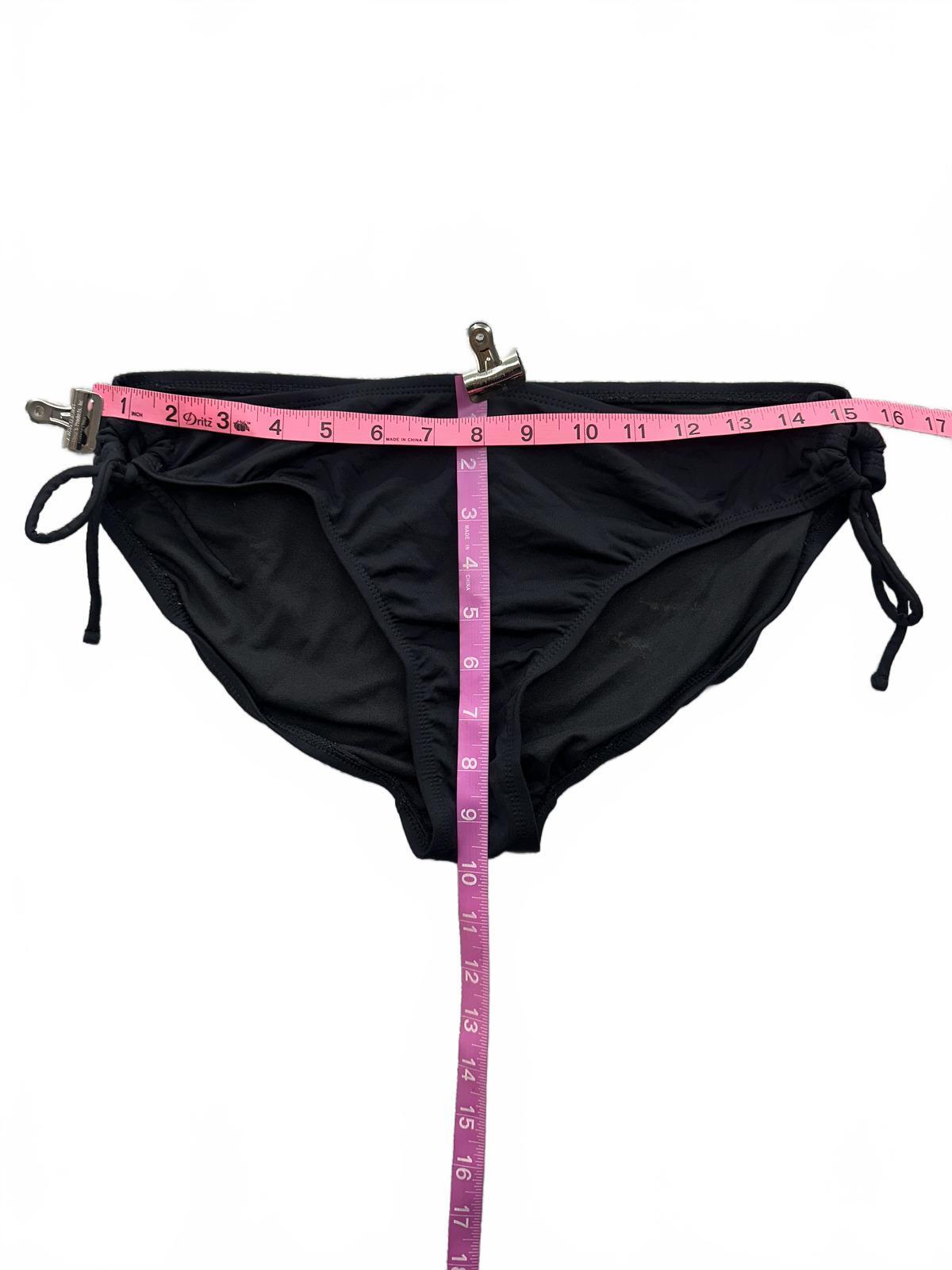 APT 9 Black Bikini Bottoms Adjustable Side Ties