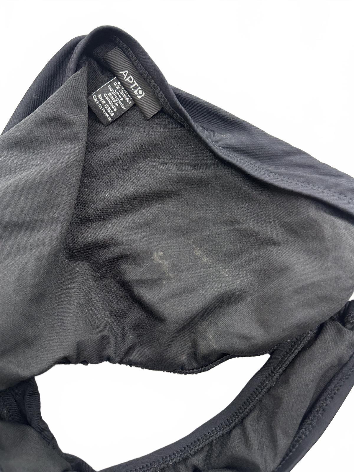 APT 9 Black Bikini Bottoms Adjustable Side Ties