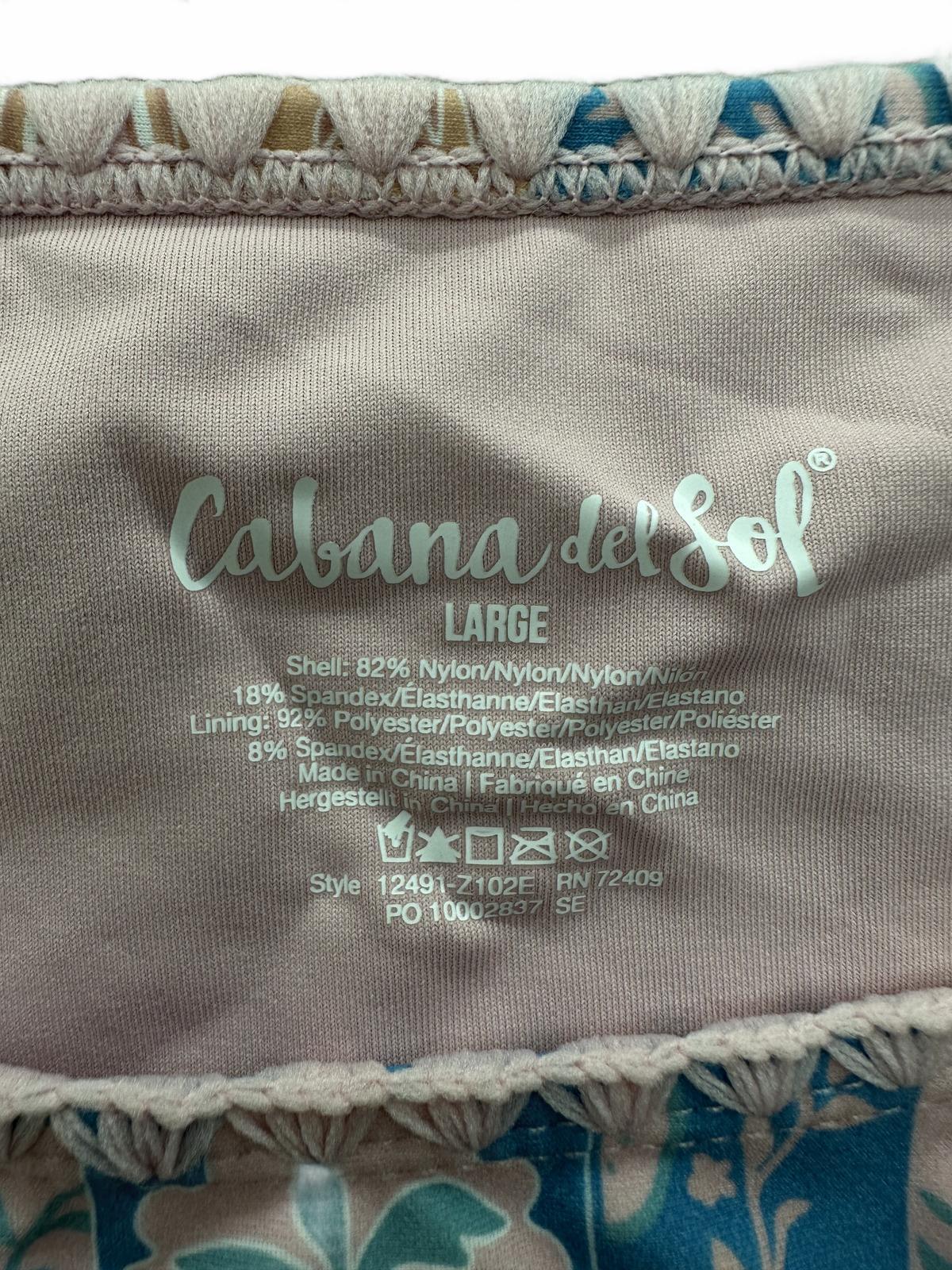 NWT Cabana Del Sol Pink Patchwork Two Piece Bikini Set
