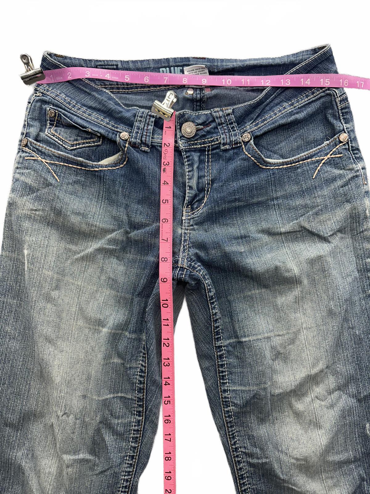 Blue Cast Denim Vintage Straight Leg Jeans Classic Denim Casual