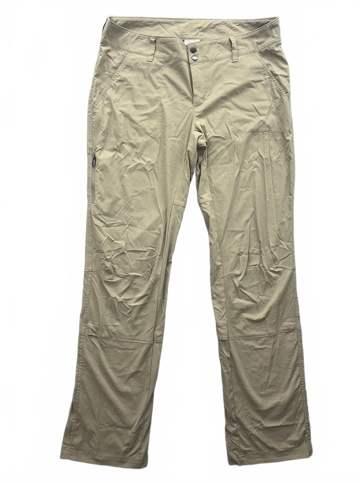 Columbia Sportswear Company Beige Outdoor Hiking Pants Straight Leg