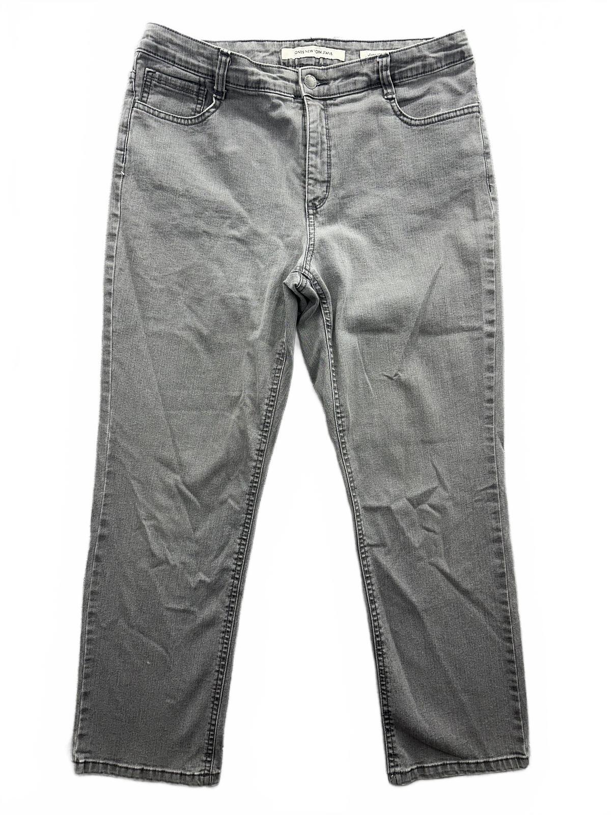 Ones New York Jeans Lexington Straight Gray Denim Straight Leg Jeans
