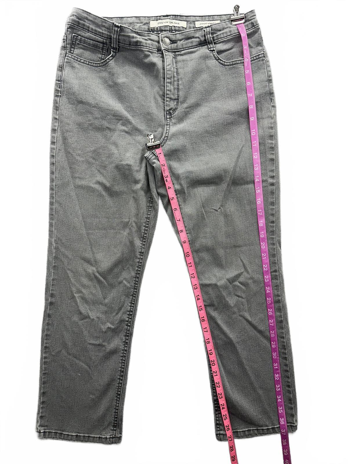 Ones New York Jeans Lexington Straight Gray Denim Straight Leg Jeans