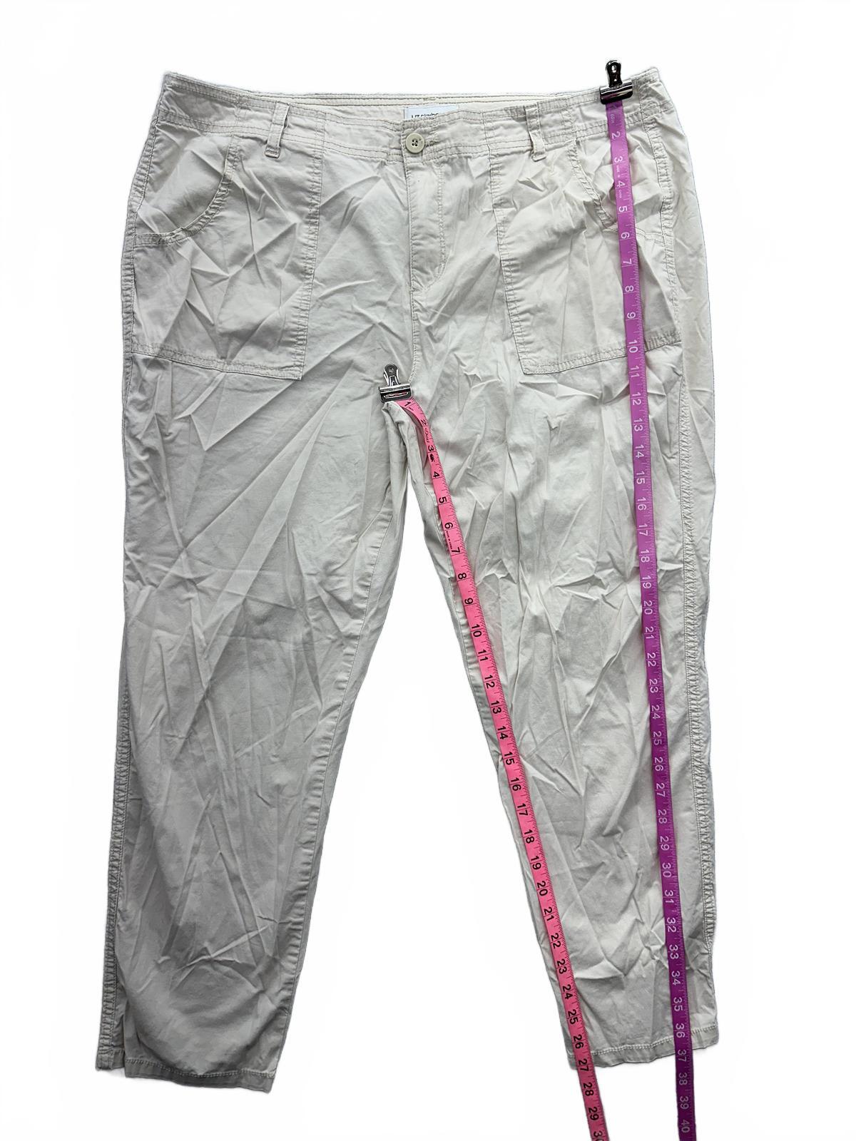 Liz Claiborne Classic White Cargo Pants