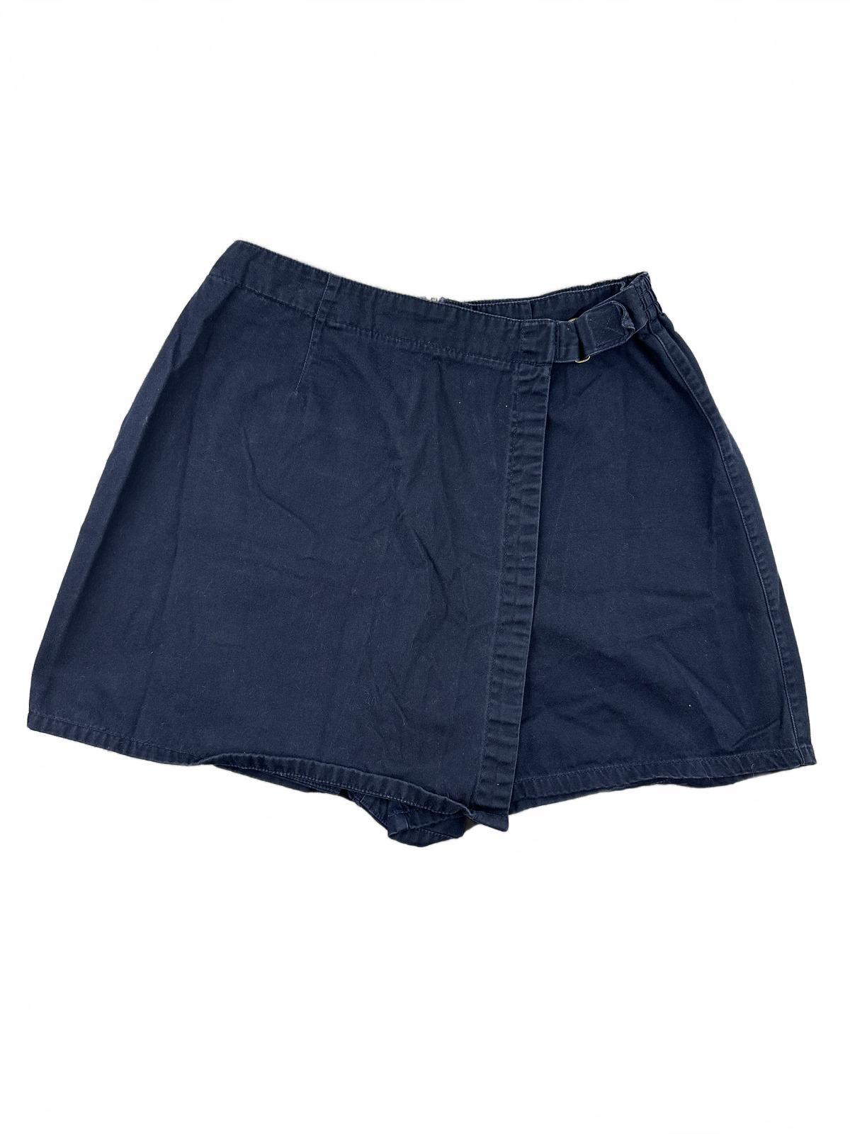 White Stag Navy Blue Cotton Skort Casual Summer Preppy