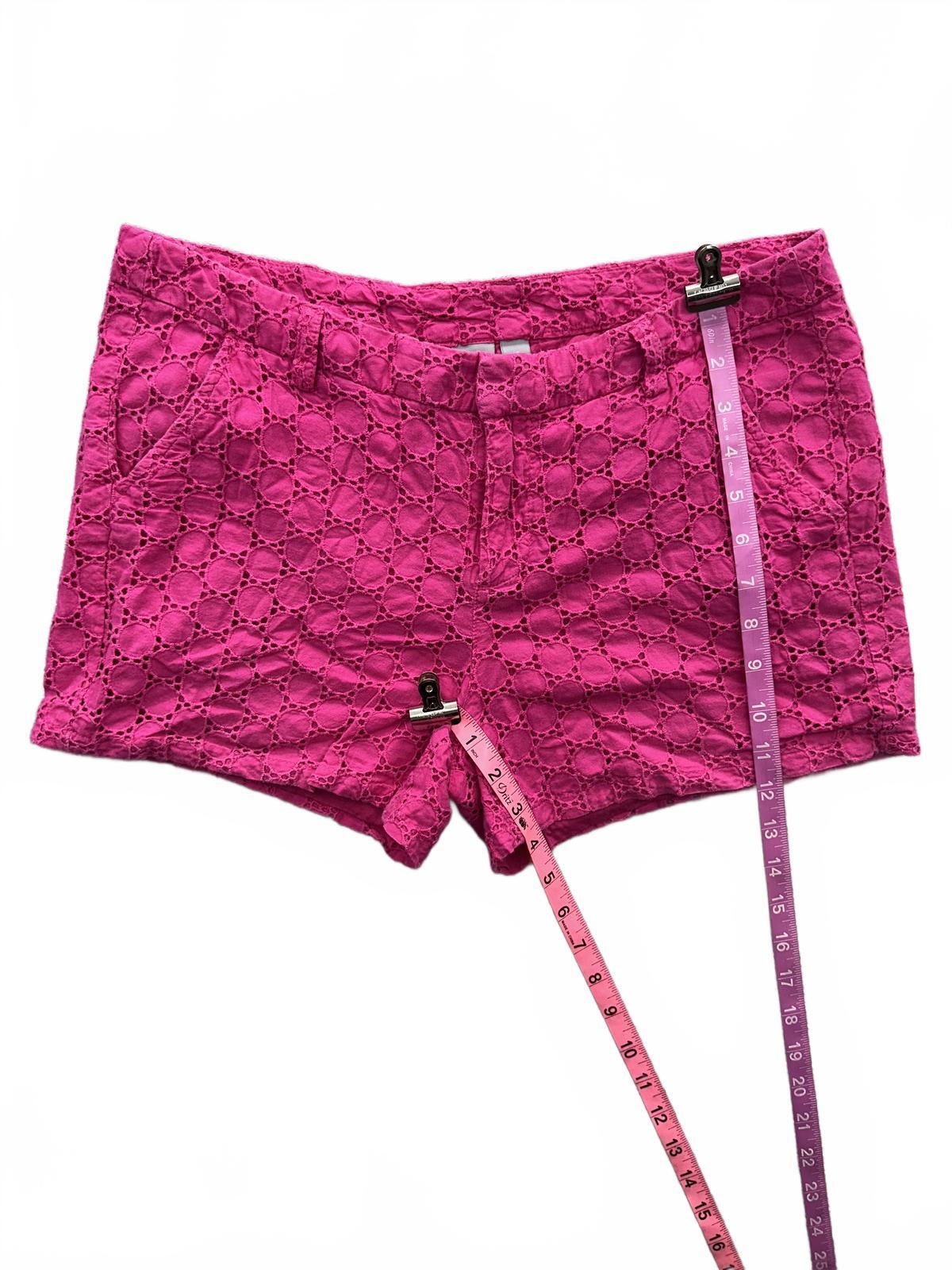 jcp Pink Eyelet Cotton Shorts Summer Casual