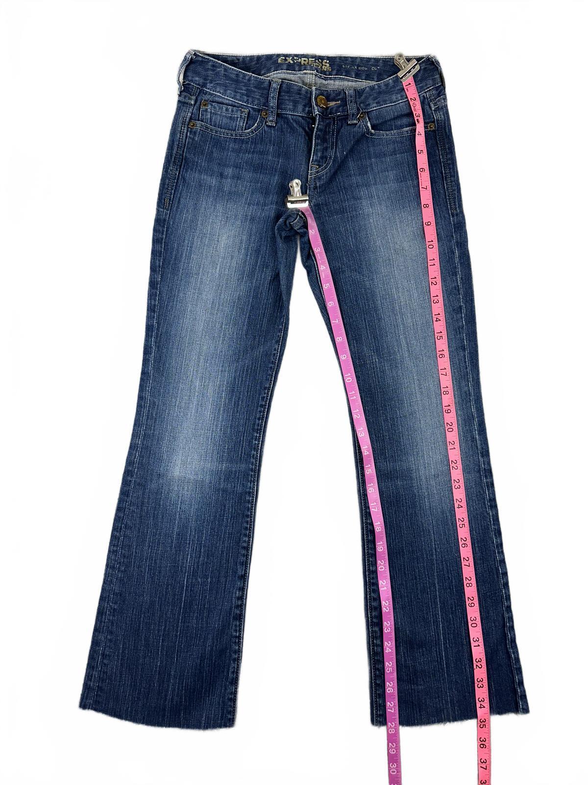 Express Bootcut Jeans Medium Wash Denim Vintage Inspired Casual
