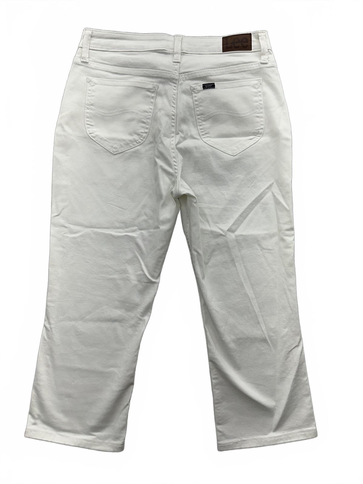 NWT Lee Capri Mid Rise Jeans Bright White