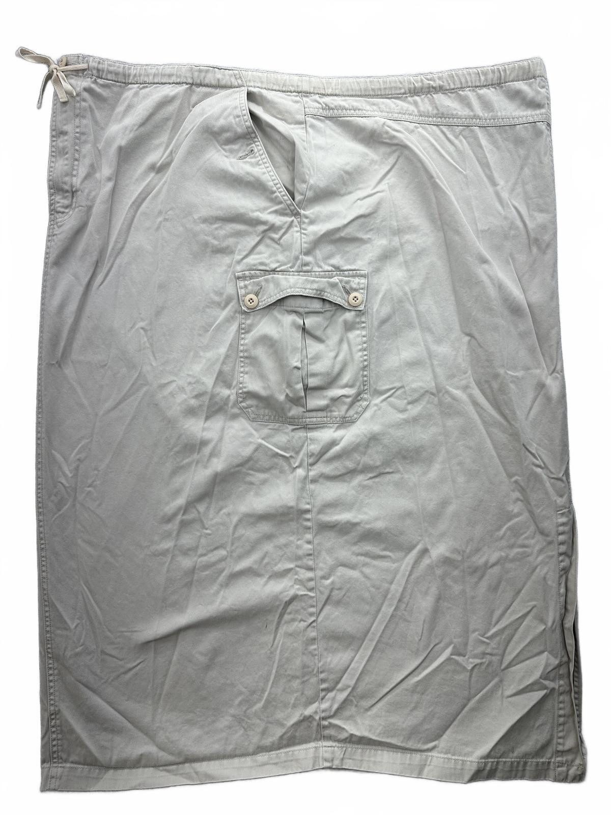 Venezia Jeans Light Beige Cargo Skirt with Drawstring Waist Casual Everyday