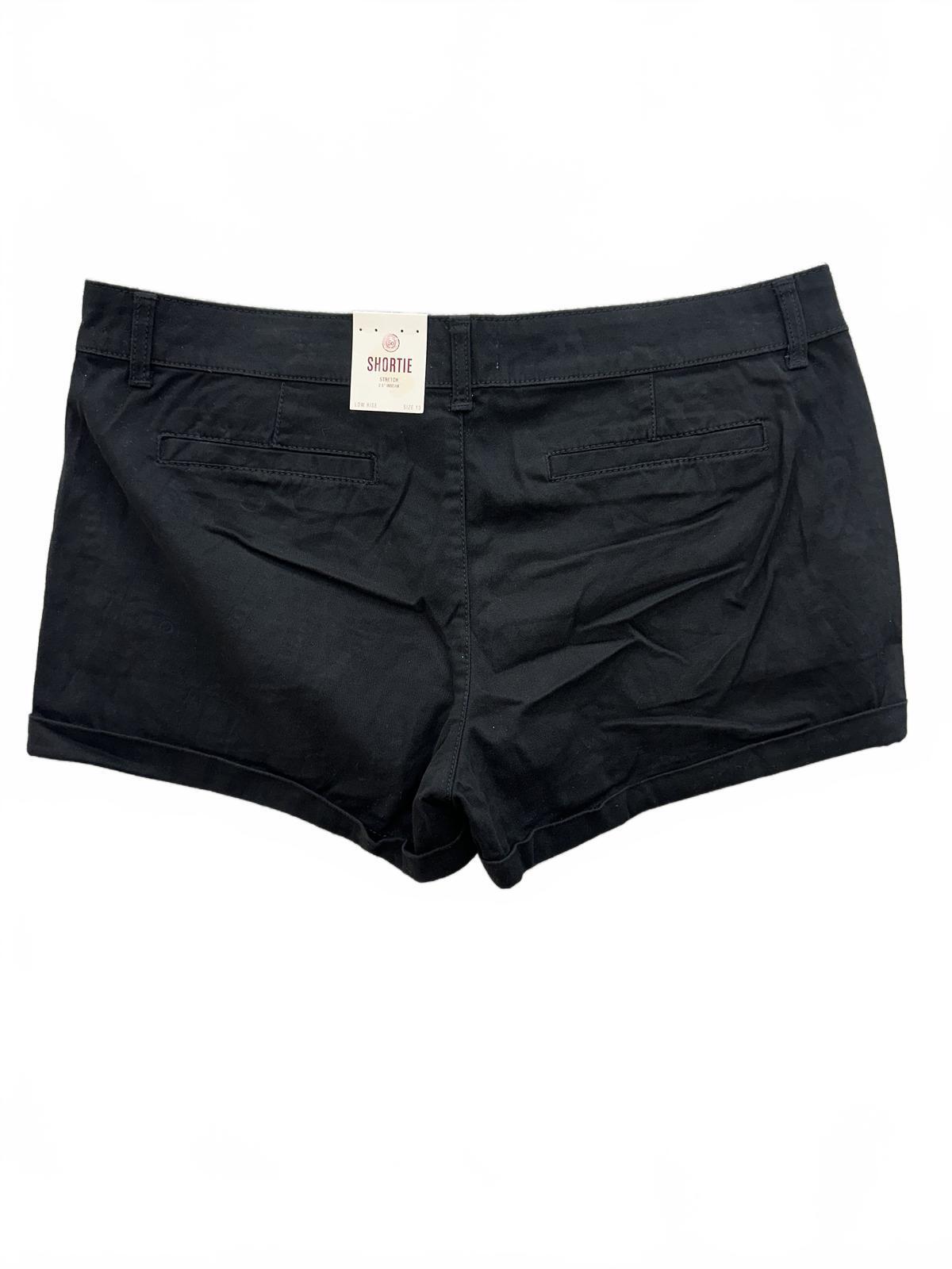 NWT SO Black Stretch Shortie Shorts Low Rise