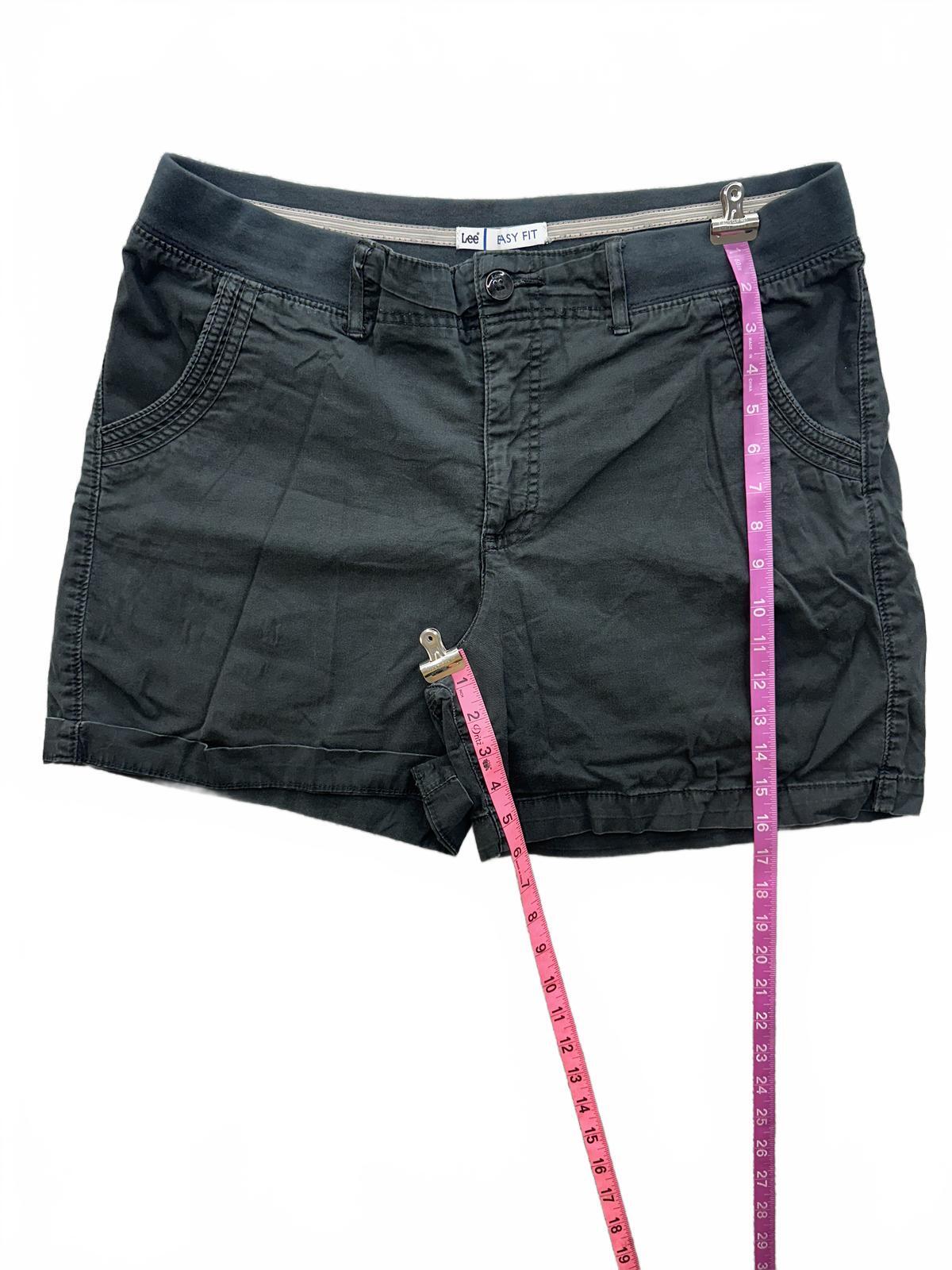 Lee Easy Fit Black Shorts Classic Casual Streetwear Comfort
