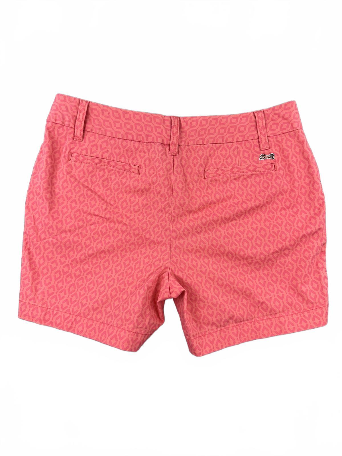 Le Tigre Pink Patterned Casual Sporty Women's Shorts