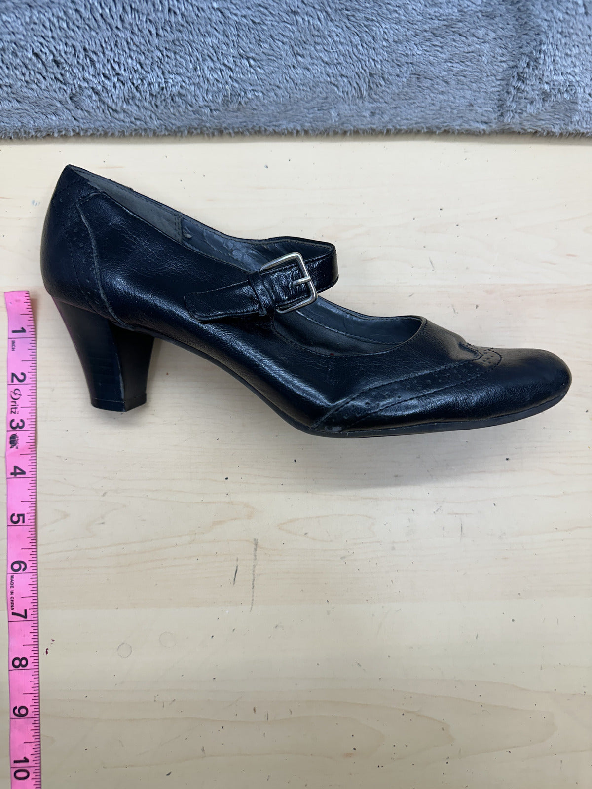 Aerosoles Black Mary Jane Heels Vintage Style Pumps