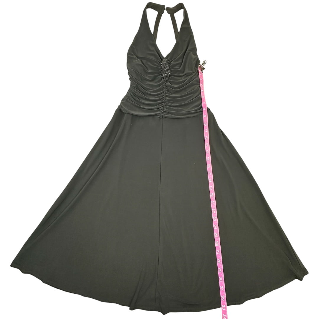 Evan Picone Black Halter Dress