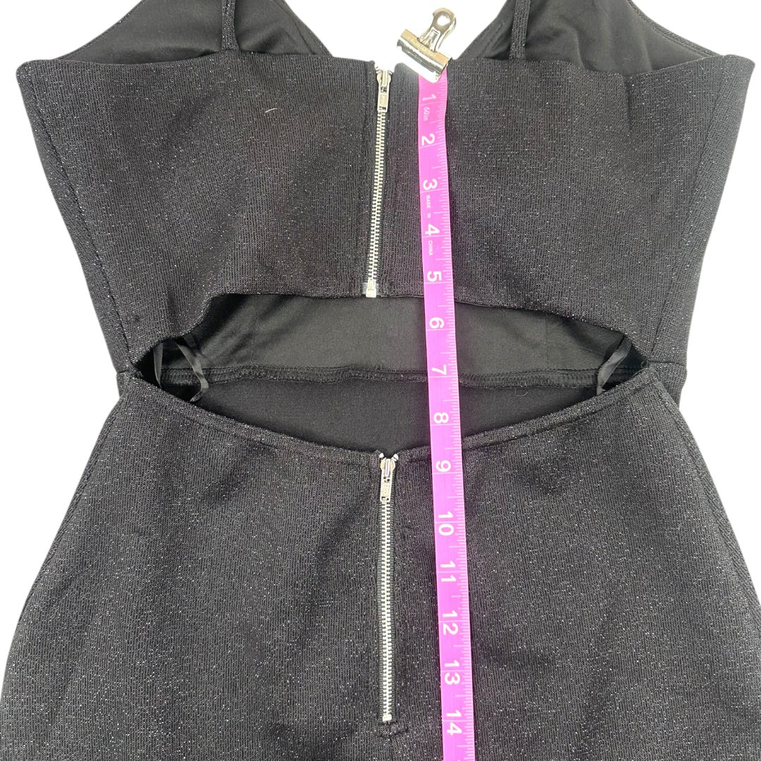 Windsor Black Sparkly Bodycon Mini Dress NWT