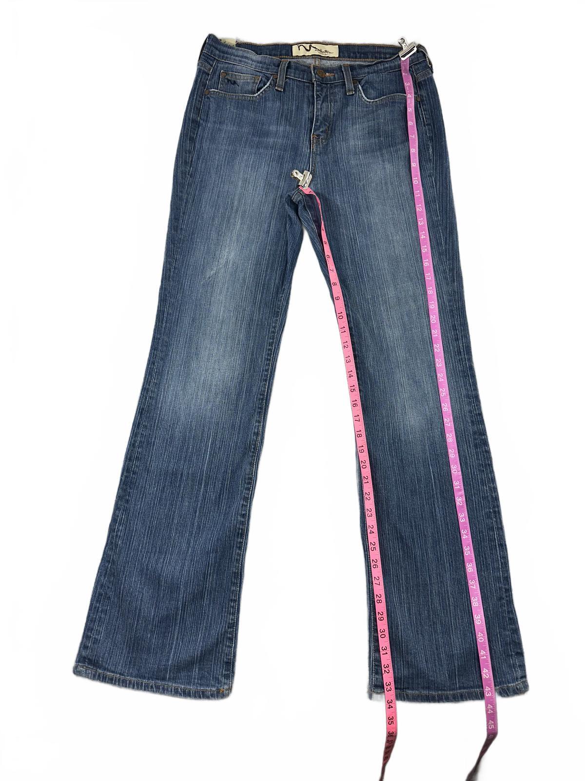 Manhattan Blue Denim Bootcut Jeans with Embellished Pockets