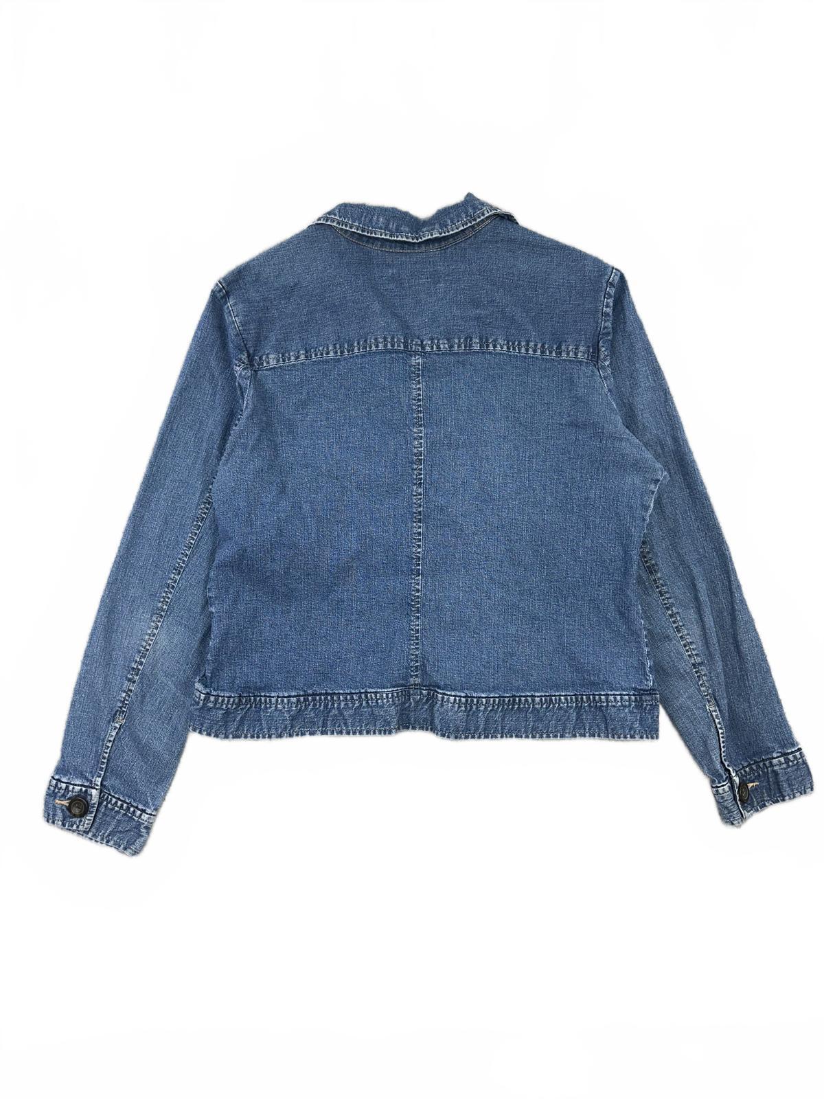 Cherokee Vintage Blue Denim Jacket Classic Button Up Casual Retro
