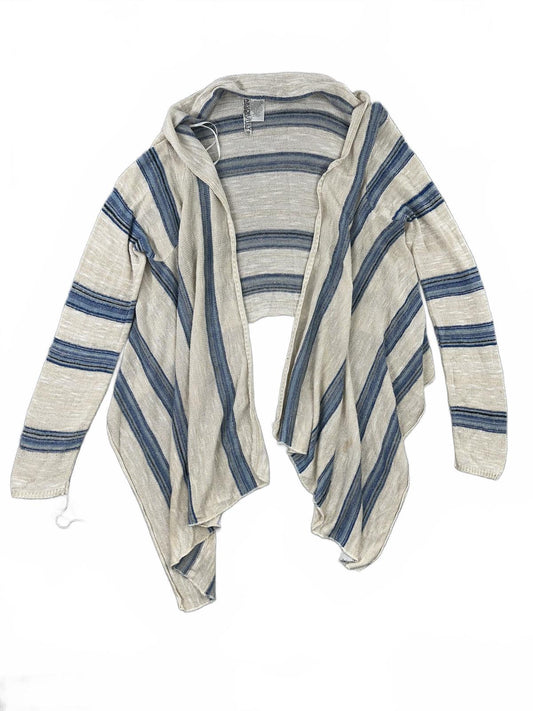 Absolutely Creative Worldwide Striped Open Front Cardigan Sweater