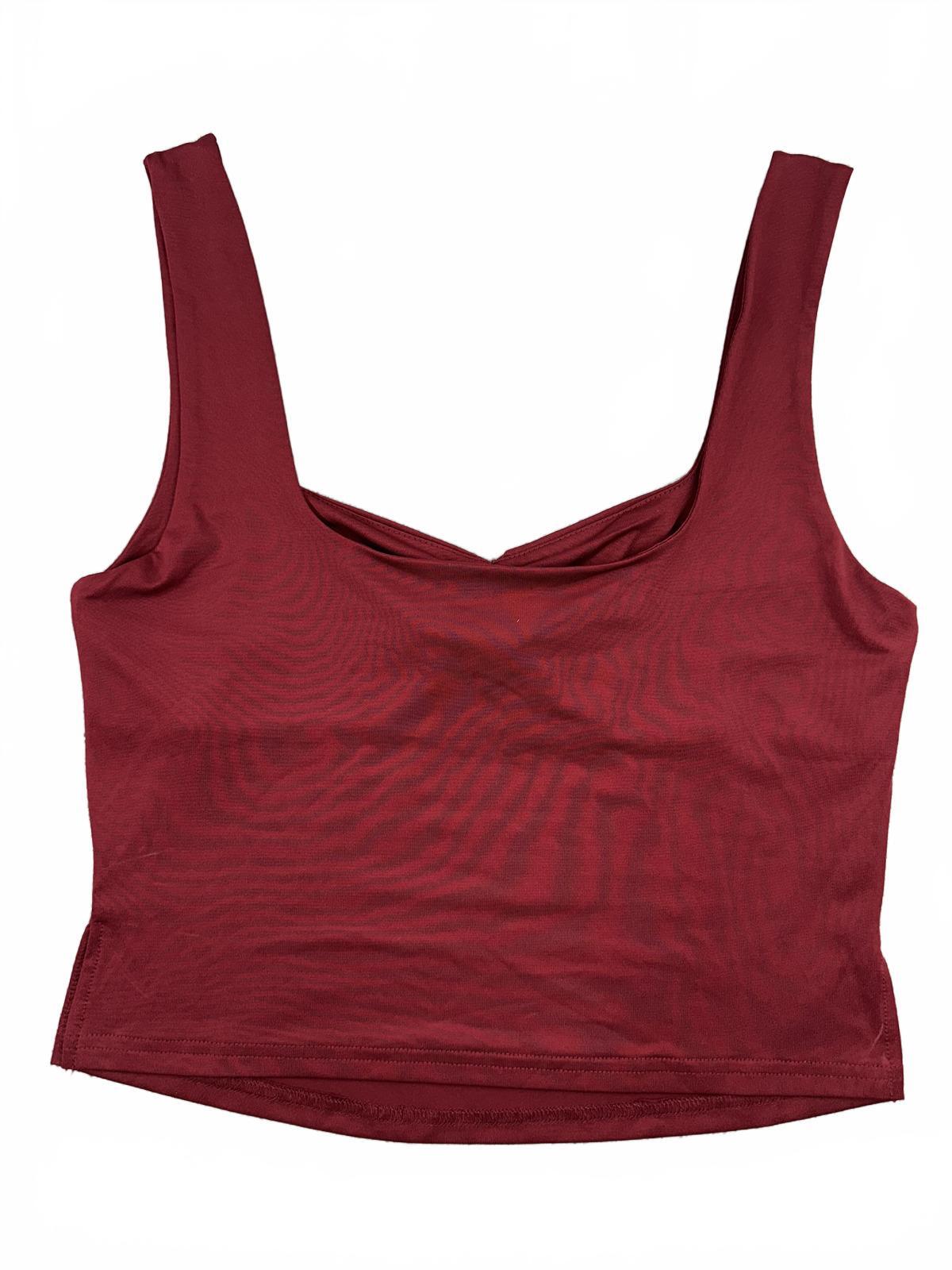 NWT Edikted Burgundy Stretch Tank Top