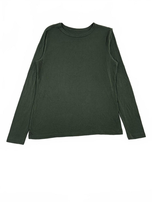 a new day Dark Green Long Sleeve Shirt Casual Minimalist Everyday Wear