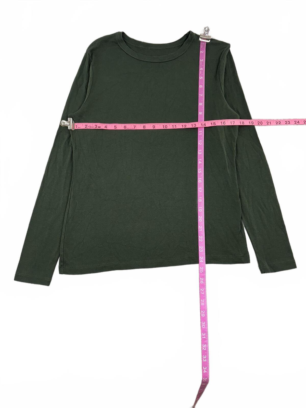 a new day Dark Green Long Sleeve Shirt Casual Minimalist Everyday Wear