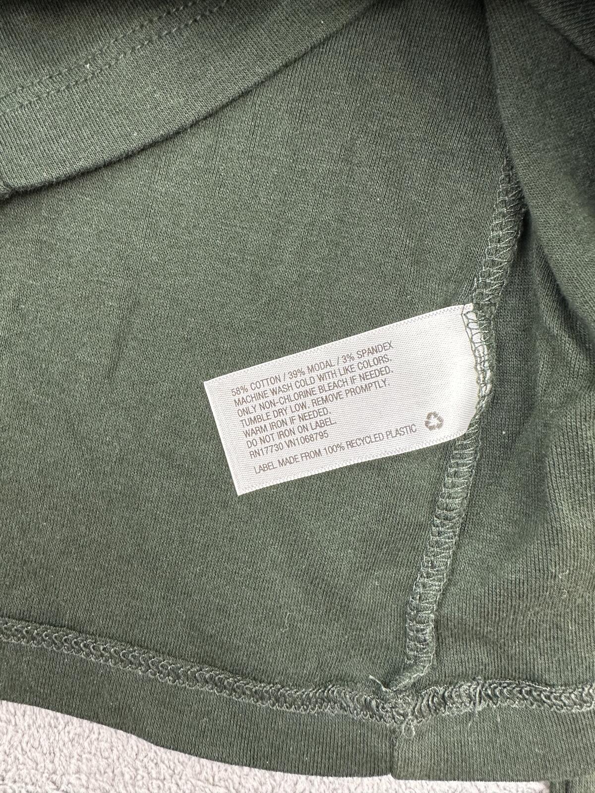 a new day Dark Green Long Sleeve Shirt Casual Minimalist Everyday Wear