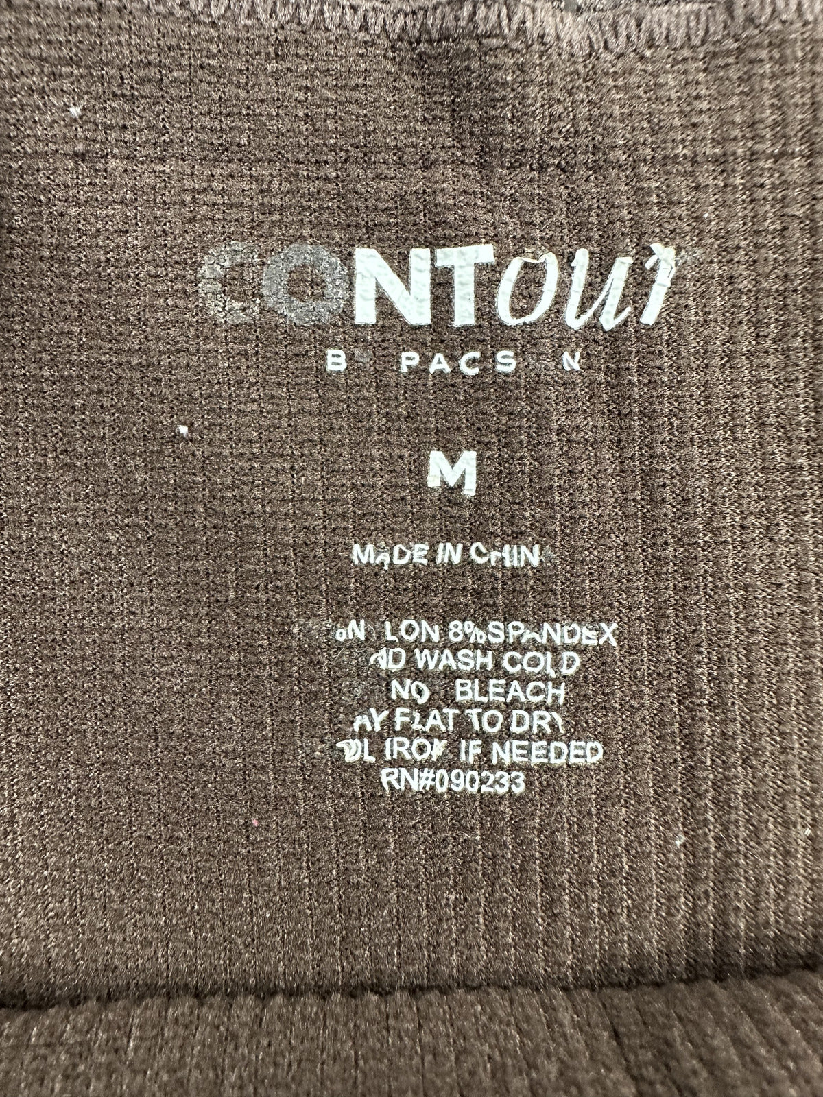 Contour by PacSun Brown Ribbed Lace Trim Cami Top