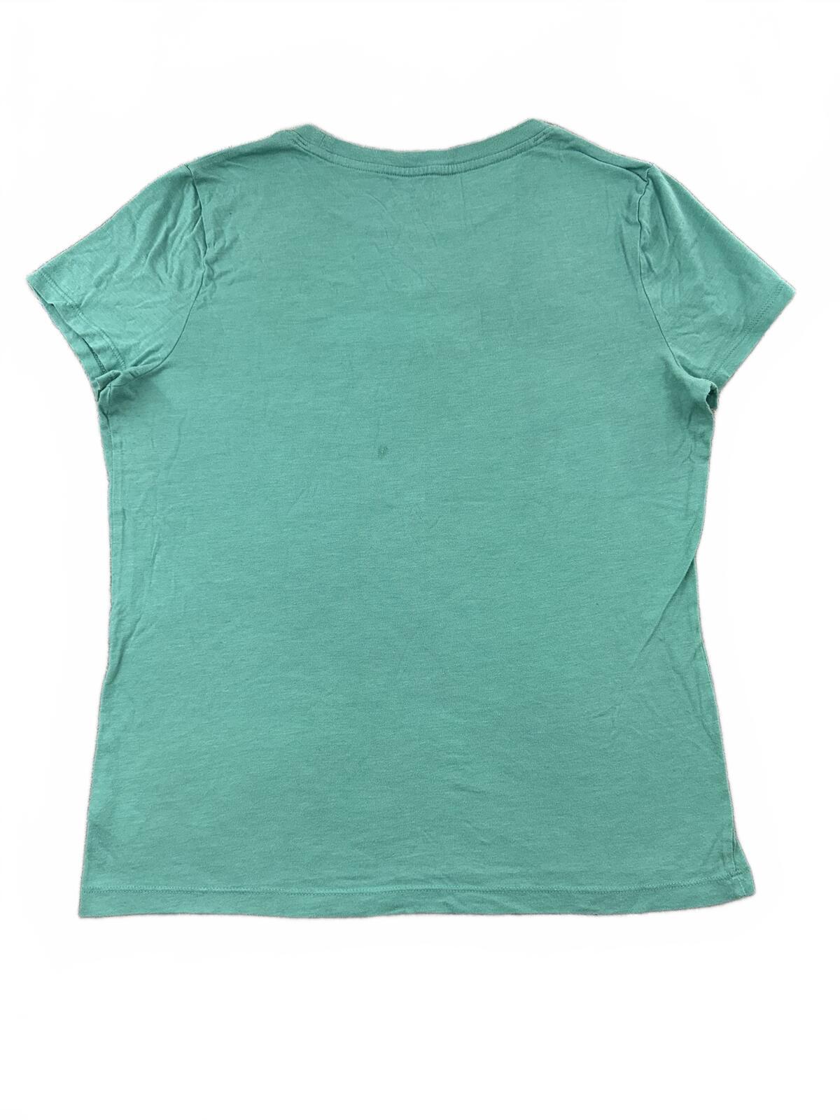 Aéropostale Classic Crew Neck Turquoise Logo Tee Casual Streetwear Minimalist