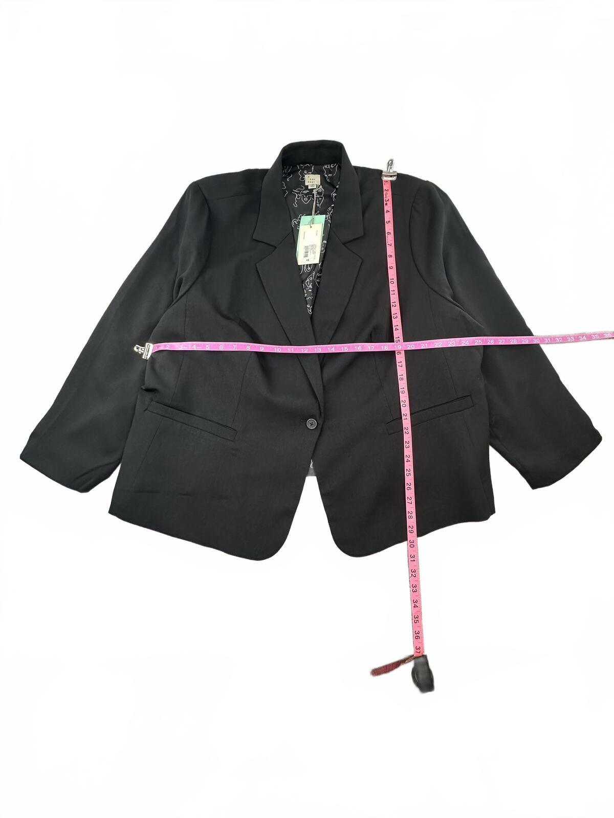 NWT A New Day Black Classic Tailored Blazer Minimalist Chic Office Business